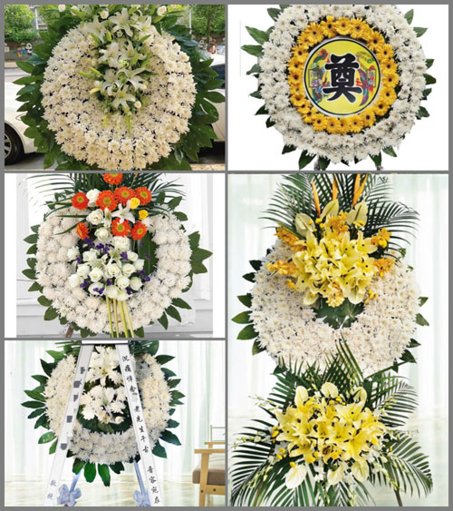 四川成都新都区斑竹园镇檀木社区花圈速递